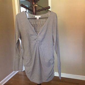 Maternity Thermal crochet Henley